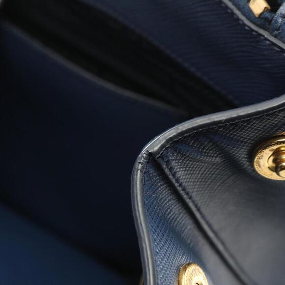 PRADA Blue Leather Saffiano Bag - Picture 8 of 10
